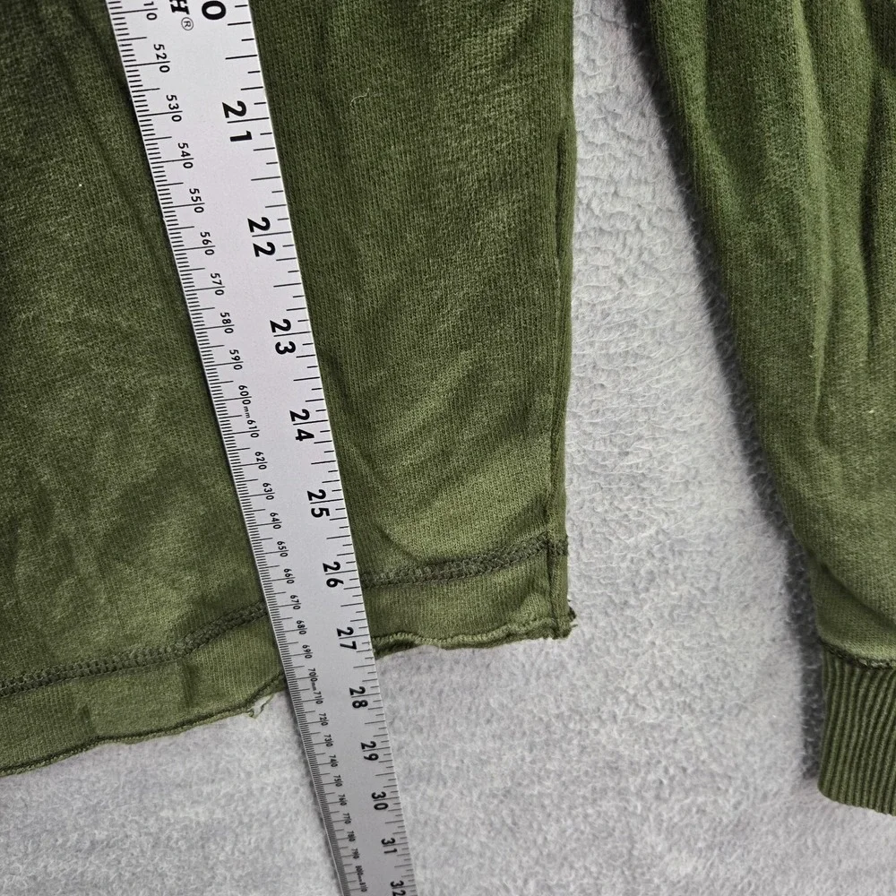 Abercrombie & Fitch Men Sweater Medium Green Muscle Logo Moose Embroidered READ